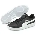 PUMA SMASH V2 L Sneaker atmungsaktives Obermaterial aus Leder und Synthetik, Schnürung schwarz 45 EU