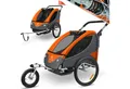 KESSER Fahrradkinderanhänger, Kinderanhänger Fahrradanhänger 360° Drehbar mit Feder