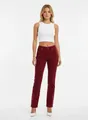 ESRA Stoffhose Damen Straight Fit Hose High Waist Business-Hose bis Große Größe T101 High Waist Damen Stoffhose Straight Leg Stretch Hose Gerade Schnitt