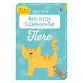 Usborne Publishing Kleine Kreativ-Werkstatt - Mein erstes Schablonen-Set: Tiere (40492286)