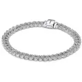 Pandora Silberarmband Damen-Silber Zeitloses Pavé silberfarben 16 cm