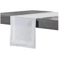 DecoHomeTextil Heimtextilmanufaktur Tischdecke 100% Baumwolle Damast Gastro Edition Weiß Feinste Vollzwirn Qualität Läufer | 40 cm x 130 cm