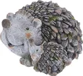 mucplants Süße Deko-Figur Igel aus Zement 32x26x18,5cm Gartendekoration Garten Dekoration