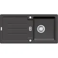 Franke Einbauspüle Strata STG 614-86 Fragranit+, Excenterventil, Black Matt - Grau