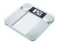 Beurer BG 13 Glas-Diagnosewaage BMI Gewicht Fett Wasser Muskel XL-Anzeige