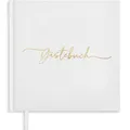 Plantvibes Gästebuch Hochzeit – 72 Seiten Premium Dickem Papier, Es Drückt Nicht Durch, Vintage-Stil, Mit Goldenem Titel - Ideal Für Hochzeiten, Jubiläen, Geburtstage, Taufe