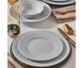 GÜRAL Porselen Tafelservice ALFA (24-tlg), 6 Personen, Porzellan, Elegantes Weiß, robustes Porzellan
