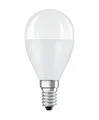 OSRAM LED Lampe mit E14 Sockel, Warmweiss (2700K), Tropfenform, 7.5W, Ersatz für 60W-Glühbirne, matt, LED STAR CLASSIC P