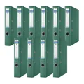 Premium Ordner Schmal 10er Pack/DIN A4 / 5 cm / 10 Stück/Grün/Kunststoffbezug...