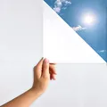 MARAPON Fensterfolie Blickdicht in Weiß 0,75x2 m statisch haftende Milchglasfolie Sichtschutzfolie Fenster Blickdicht von aussen für Privatsphäre milchglasfolie selbstklebend Fenster und UV-Schutz