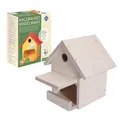 Pebaro Vogelhaus Holzbausatz Futterhaus und Nistkasten Holzbauset zum Anmalen