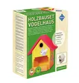 466 Holzbauset Bastelset Vogelhaus inkl. 9 unbehandelten Birkenholzplatten, L...