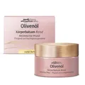 Olivenöl Körperbalsam Rosé - spendet intensive Feuchtigkeit - für trockene & empfindliche Haut - mit Rosenduft - von medipharma cosmetics