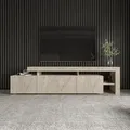 Skye Decor, Beliz - Travertine, TV-Schränke, Travertin, 192 x 53 x 37 cm - Beige