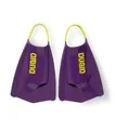 Arena Powerfin Pro II Schwimmflossen, Unisex, für Erwachsene, Damen und Herren, Silikon, Kurze Blattflosse, Links-rechts angepasst, Größen 36–37,5, Lila/Hellgrün (Plum/Arctic Lime)