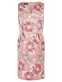 APART Ärmelloses Etuikleid mit floralem Jacquard