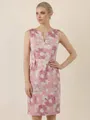 Apart Cocktailkleid mit floralem Jacquard