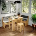 Vicco - Eckbankgruppe Roman, Goldkraft Eiche, 180 X 41.5 Cm Mit Tisch