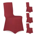 Stuhlhussen Stuhlüberzüge Stuhlbezüge Stretch-Stuhlcover elastisch 4 Stück