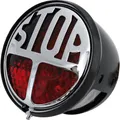 Shin Yo LED Rücklicht STOP Ø68,5mm schwarz mit Nr.-Beleuchtung E-Zulassung 150