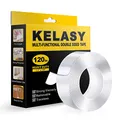 Doppelseitiges Klebeband Extra Stark, Extra Starkes Klebriges Doppelseitiges Montageband,Klares Selbstklebendes Poster Wandband Zur Dekoration-3 Meter
