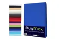 Buymax Spannbettlaken Buymax Jersey aus 100% Baumwolle, Jersey, Gummizug: Rundumgummi, (1 Stück), Pflegeleicht und Atmungsaktiv in Verschiedenen Farben und Größen