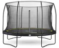Salta Comfort Edition – ⌀183/213/251/305/366/396/427cm - TÜV geprüft – Schwarz/Grün/Pink - rundes Outdoor Trampolin, Gartentrampolin - Set mit Sprungmatte, Sicherheitsnetz, Federn, Randabdeckung