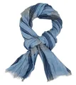 Ella Jonte leichter Herrenschal aus 100% Viskose – Schal in Grau, Schwarz & Blau – 180x65 cm – Weich, Atmungsaktiv & Modisch mit Fransen