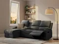 OTTO home Ecksofa NAPORI Multimediasofa, 3er Kinosessel XXL, L-Form, 3 Bezugsstoffe, Kinosofa mit Relaxfunktion, Getränkehalter, Staufach und Staukasten