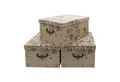 Spetebo Aufbewahrungsbox (Set, 3 St., Aufbewahrungsboxen), Stapelbox Geschenkbox