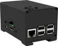 Joy-it Aluminiumgehäuse Passend für (Entwicklungskits): Raspberry Pi, StromPi 3 inkl. Batteriefach, abnehmbare GPIO Abdeckung