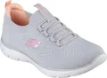 Skechers Damen-Sneaker-Slipper SUMMITS - TOP PLAYER Grau-Pink-Coral, Farbe:grau, EU Größe:42