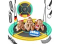 KESSER® Nestschaukel Tellerschaukel Hängeschaukel Rundschaukel Schaukel verstellbar Garten-Schaukel Kinderschaukel Indoor - Outdoor-Schaukel für Kinder & Erwachsene