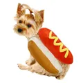 Haustier Hot Dog Kostüm Hamburger Design Hund Kleidung Haustier Halloween Cos...