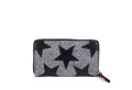 FEYNSINN Geldbörse echt Leder Geldbeutel Damen groß felt-schwarz, Portemonnaie Filz & Leder für Damen, Wallet, Brieftasche grau-schwarz
