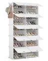 Schuhregal, Kunststoff Schuhschrank 10 Ebenen, Schuhregal Organizer hält 40 P...
