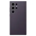 Original Samsung by Hochuen Vegan Leather Case für Galaxy S24 Ultra Dark Violet