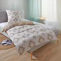 Traumschlaf Soft-Touch Mikrofaser Bettwäsche München beige 240x220 cm + 2x 80x80 cm