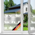 d-c-fix Fensterfolie Filippa - 45 cm x 1,5 m – statische Sichtschutzfolie mit modernem Muster für Glasflächen – selbsthaftend, blickdicht, dekorativ