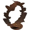 Estexo - Dekofigur Gartendeko Edelrost Skulptur Gartenskulptur Rost Figur Dekoration Deko 38 Cm