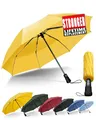 Chakipee Kompakter Reise Regenschirm Groß Sturmfest – Automatik Taschenschirm für Herren und Damen, Tragbarer 210T-Stoff 97 cm Spannweite 8 Rippen Schirm Gelb