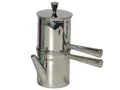 Napoletana Kaffeemaschine, Edelstahl, Silber, für 6 Tassen