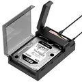 SABRENT M.2 SSD & HDD Festplatten Dockingstation, NVME Gehäuse Festplattengehäuse, 2,5" 3.5" SATA & M2 Dock, Werkzeuglos USB C 10Gbps Docking Station mit Offline Klonen, M 2 Kühlkörper (DS-UFNC)