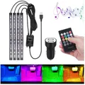 Auto Innenbeleuchtung LED Streifen 48 Stück USB Anschluss Fernbedienung