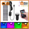 Auto Innenbeleuchtung LED Atmosphaere Licht 48 LEDs Streifen Auto Tuning App RGB