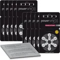 60 Power One Evolution Hörgerätebatterien m. Reinigungstuch P10 10x 6er Pack