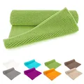 heimtexland ® Badvorleger Chenille Super Flauschig Saugstark Badteppich Badematte Ökotex Typ771 Grün 45 x 50 cm