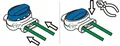 Genisys Ambrogio ® kompatible Kabel-Verbinder Draht Reparatur Verbindungsklemme Mähroboter Zucchetti ® |wasserdicht|Original 3M, Inhalt:1x314