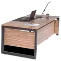 JVmoebel Schreibtisch Brauner Schreibtisch Luxus Büromöbel Holz Stilvolle Einrichtung (1-St., 1x nur Schreibtisch), Made in Europa braun