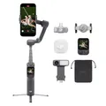 Osmo Mobile 8P + Mic Mini 2 Sender, Gimbal-Stabilisator für iPhone & Android, Funkmikrofon, detailreicher Klang, DJI OsmoAudio, aktive Geräuschunterdrückung, 3-Achsen-Stabilisierung, Handy-Gimbal